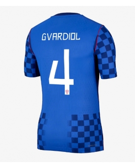 Billige Fotballdrakt Kroatia Josko Gvardiol #4 Replika Bortedrakt VM 2026 Kortermet Billige Fotballdrakt Kroatia Josko Gvardiol #4 Replika Bortedrakt VM 2026 Kortermet